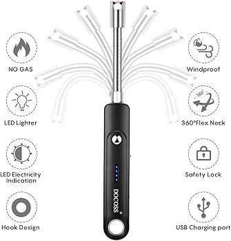 Flameless Electric Lighter – Safe, Smart & Stylish, Now With 360° Neck