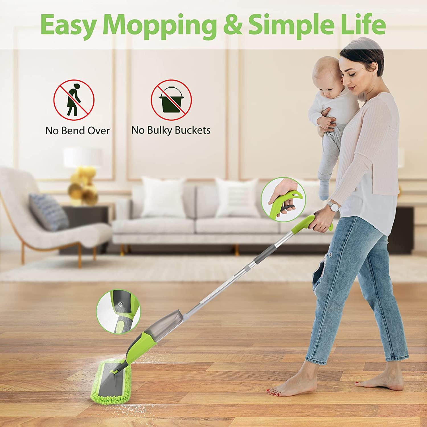 2-in-1 Floor Mop with Refillable Spray